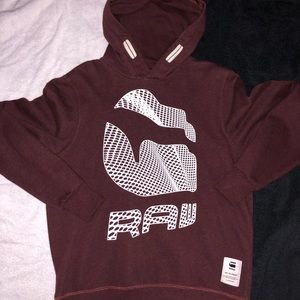 G STAR RAW Warped Logo Hoodie